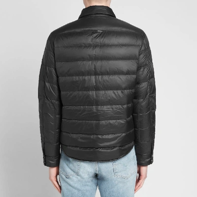 Shop Polo Ralph Lauren Quilted Shirt Jacket In Black