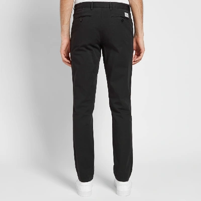 Shop Norse Projects Aros Slim Light Stretch Chino In Black