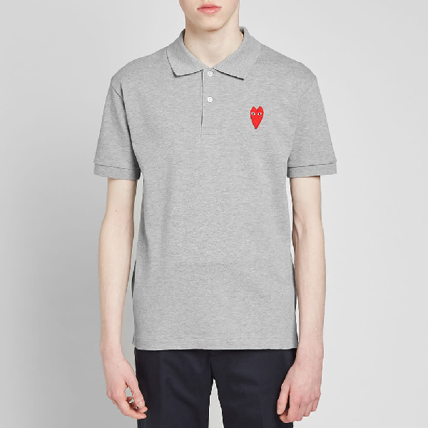 cdg polo grey