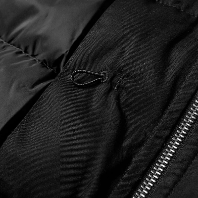 Shop Ten C Fur Hooded Down Liner In Black