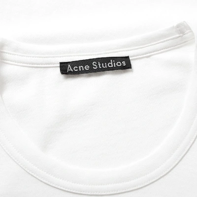 Shop Acne Studios Nash Long Sleeve Face Tee In White
