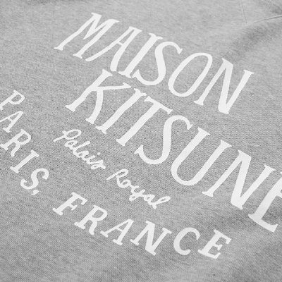 Shop Maison Kitsuné Palais Royal Crew Sweat In Grey