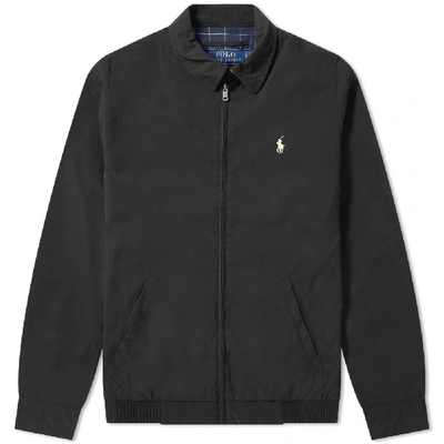 Shop Polo Ralph Lauren Windbreaker Harrington Jacket In Black
