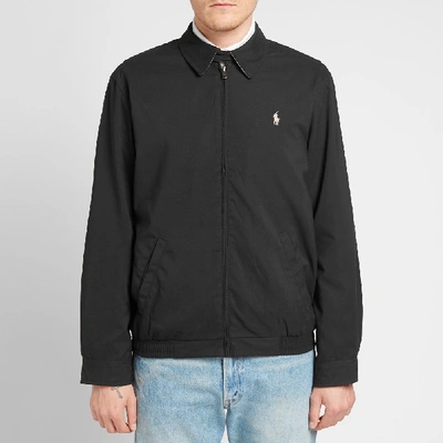 Shop Polo Ralph Lauren Windbreaker Harrington Jacket In Black