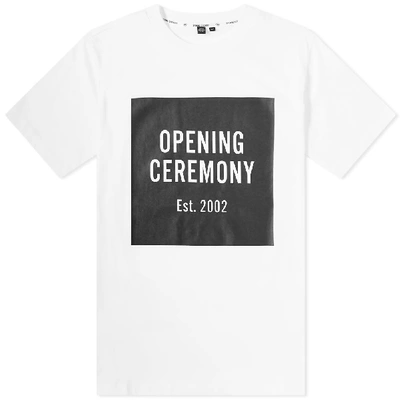 Shop Opening Ceremony Uni Box Logo Tee In White