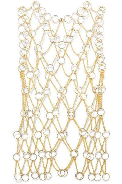 Shop Paco Rabanne Anneau Fill Rond Chain Link Tank In Gold