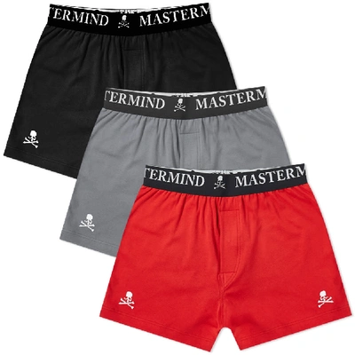 Shop Mastermind Japan Mastermind World Boxer Short - 3 Pack In White