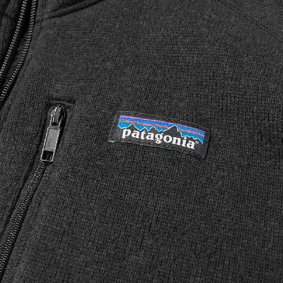 Shop Patagonia Better Sweater 1/4 Zip Jacket In Black