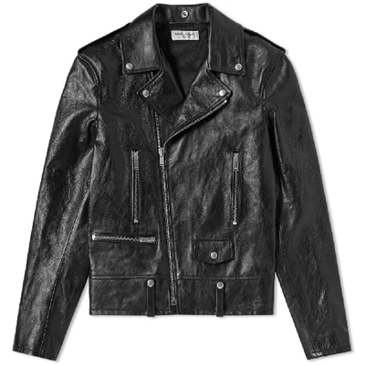 Shop Saint Laurent Classic Biker Jacket In Black