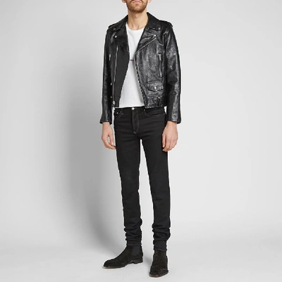 Shop Saint Laurent Classic Biker Jacket In Black