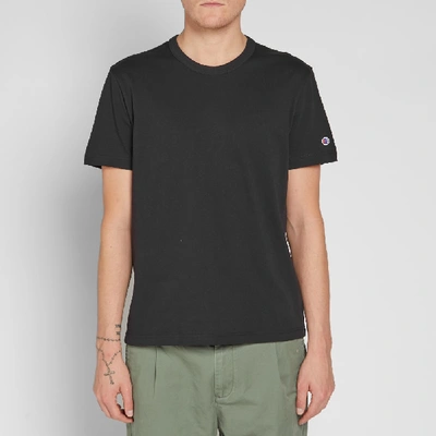 Shop Champion Reverse Weave Classic Tee In Black