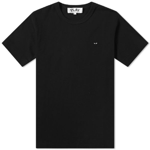 comme des garcons white shirt black heart
