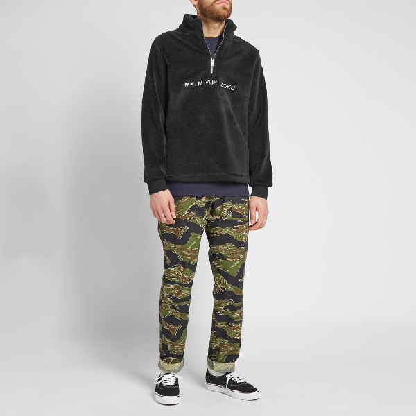 mki sherpa quarter zip grey