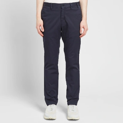 Shop Norse Projects Aros Slim Light Stretch Chino In Blue