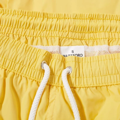 Shop Hartford Boxer Swim Short In Yellow
