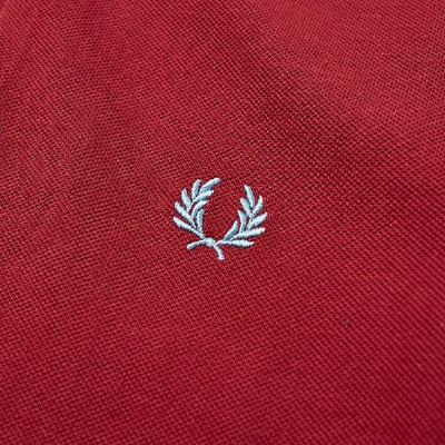 Shop Fred Perry Reissues Original Twin Tipped Polo In Burgundy