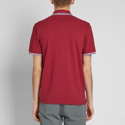 Shop Fred Perry Reissues Original Twin Tipped Polo In Burgundy