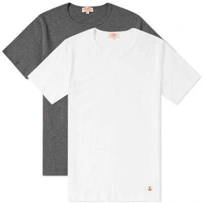 Shop Armor-lux Basic Tee - 2 Pack In Multi