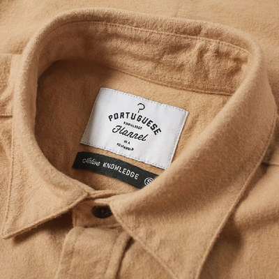 Shop Portuguese Flannel Campo Overshirt In Neutrals