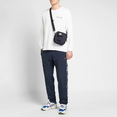 Shop Champion Reverse Weave Vintage Taped Track Pant In Blue