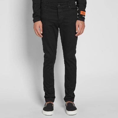 Shop Ksubi Van Winkle Rebel Skinny Jean In Black