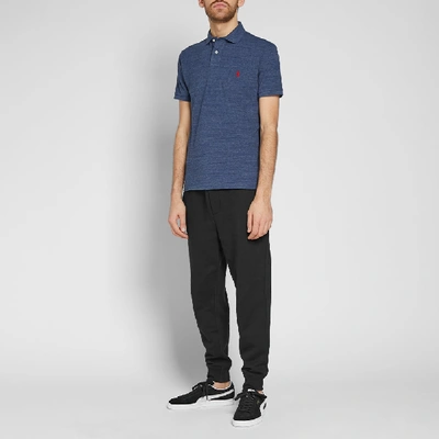 Shop Polo Ralph Lauren Slim Fit Polo In Blue