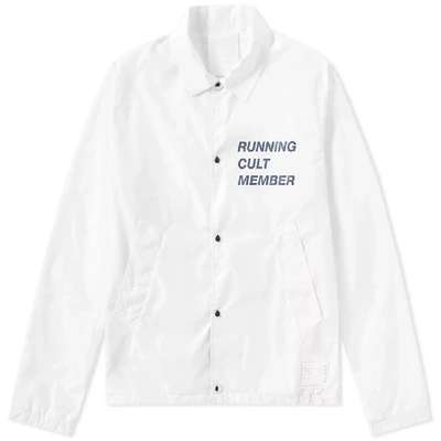 Shop Satisfy Cult Coach Jacket In White