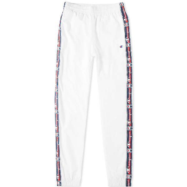 champion track pants white