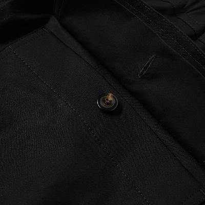 Shop Rick Owens Drawstring Cropped Cargo Pant In Black