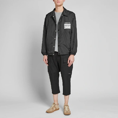 Shop Rick Owens Drawstring Cropped Cargo Pant In Black