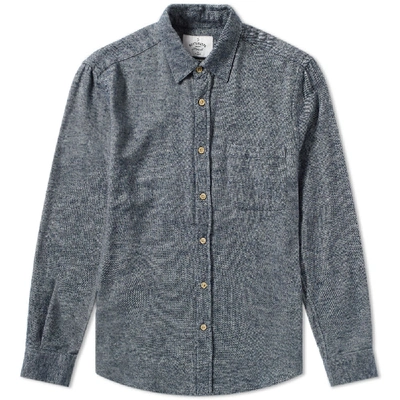 Shop Portuguese Flannel Teca Shirt In Grey