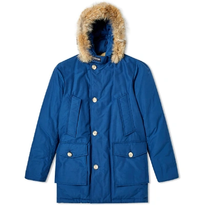 Shop Woolrich Arctic Parka Df In Blue