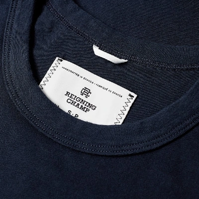 Shop Reigning Champ Gym Logo Tee In Blue