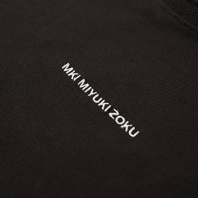 Shop Mki Embroidered Logo Tee In Black