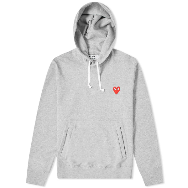 comme des garcon grey hoodie