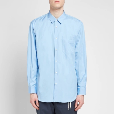 Shop Comme Des Garçons Shirt Comme Des Garcons Shirt Forever Classic Poplin Shirt In Blue