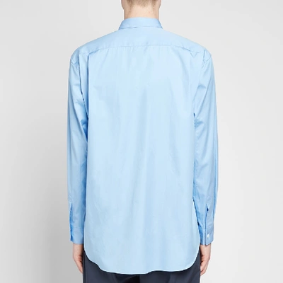Shop Comme Des Garçons Shirt Comme Des Garcons Shirt Forever Classic Poplin Shirt In Blue