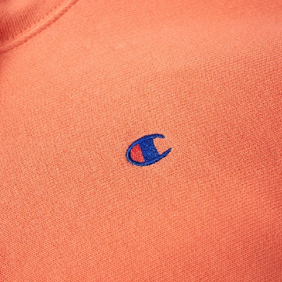 Shop Champion Reverse Weave Classic Pullover Hoody In Orange