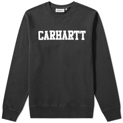 Shop Carhartt Wip College Sweat In Black