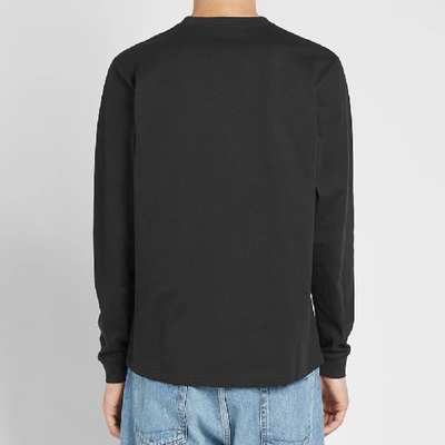 Shop Carhartt Wip Long Sleeve College Tee In Black