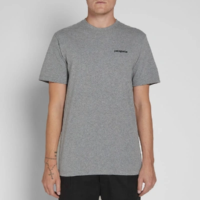 Shop Patagonia P-6 Logo Responsibili-tee In Grey