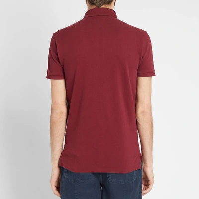 Shop Polo Ralph Lauren Slim Fit Polo In Burgundy