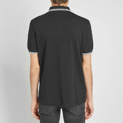 Shop Fred Perry Slim Fit Twin Tipped Polo In Black