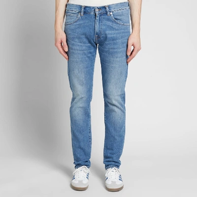 Shop Edwin Ed-85 Slim Tapered Jeans In Blue