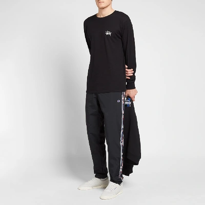 Shop Champion Reverse Weave Vintage Taped Track Pant In Black
