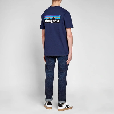 Shop Patagonia P-6 Logo Responsibili-tee In Blue