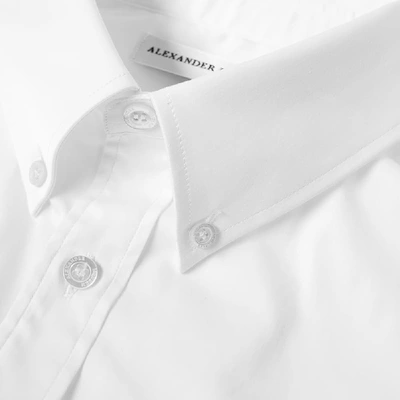 Shop Alexander Mcqueen Short Sleeve Cuffed Shirt In White