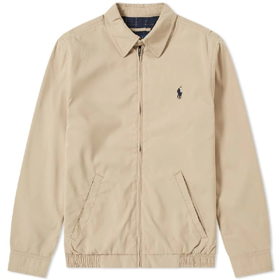 Shop Polo Ralph Lauren Windbreaker Harrington Jacket In Green