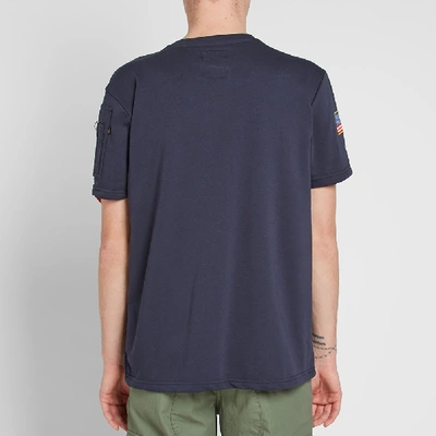 Shop Alpha Industries Nasa Heavy Tee In Blue