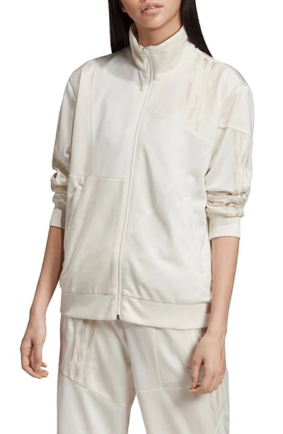Shop Adidas Originals Danielle Cathari Firebird Recycled Tricot Track Jacket In Chalk White/ Cloud White